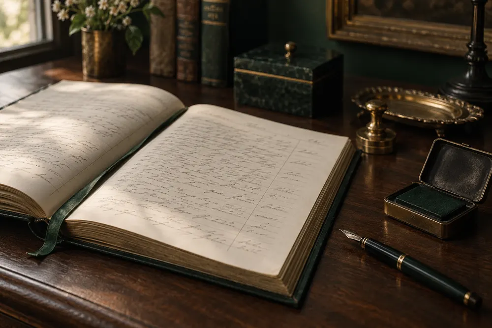 Notary journal and thumbprint pad kept for every notarial act in Texas